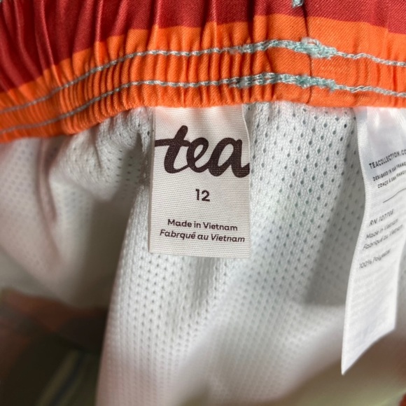 Tea Collection Mid-Length Swim Trunk Mediterranean Stripe - Picture 6 of 8